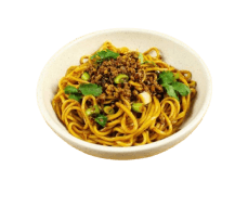 麻辣肉碎拌面 赠送柠檬茶 Spicy Minced Pork Noodle With Lemon Tea